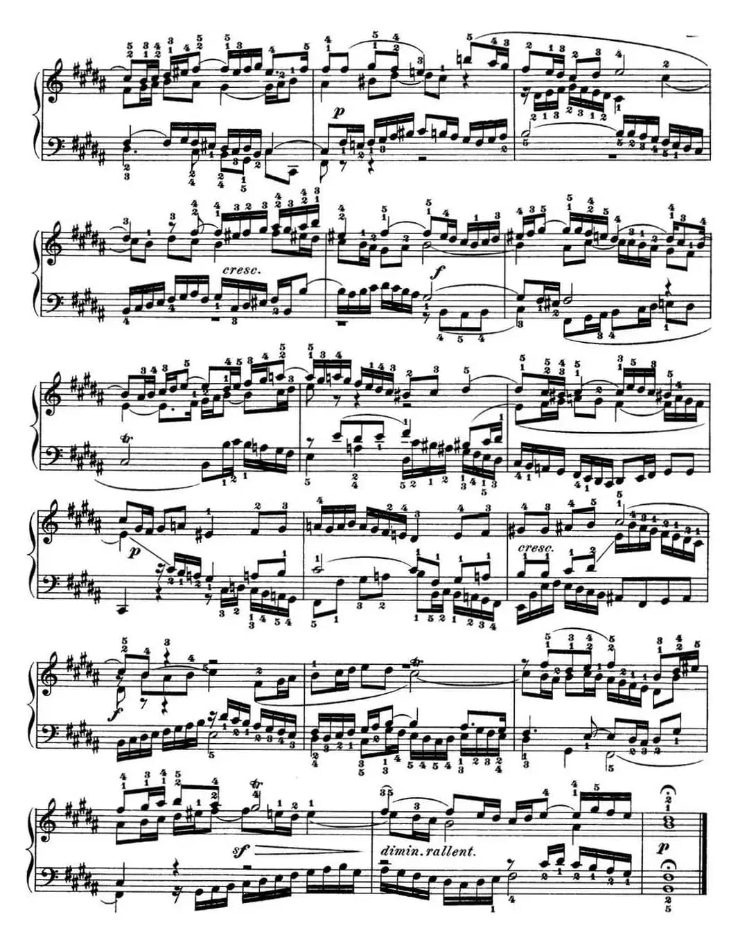 巴赫《平均律钢琴曲集·第一卷》之赋格曲（NO.23）