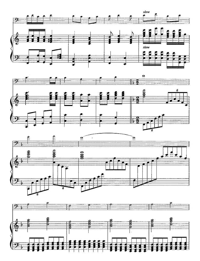 要学那泰山顶上一青松（京剧《沙家浜》选段、长号+钢琴伴奏）