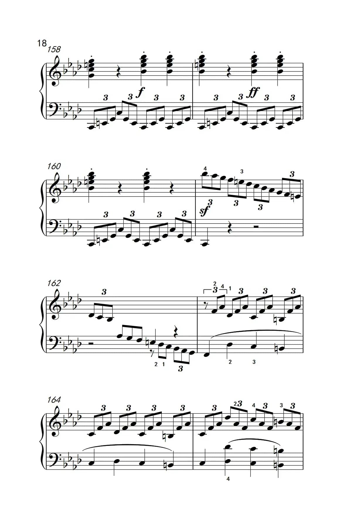 奏鸣曲 Opus 2 Nr.1 第四乐章（贝多芬奏鸣曲集 1）