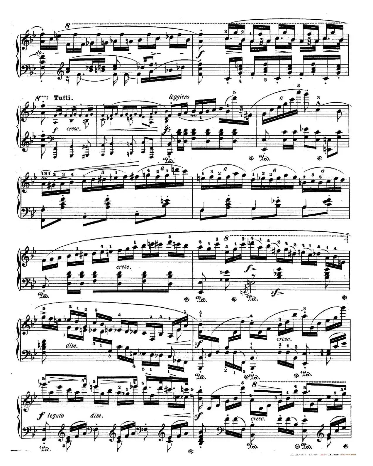 降B大调莫扎特主题变奏曲 Op.2（为钢琴与乐队而作）