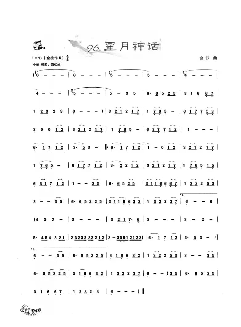 葫芦丝曲精选：星月神话