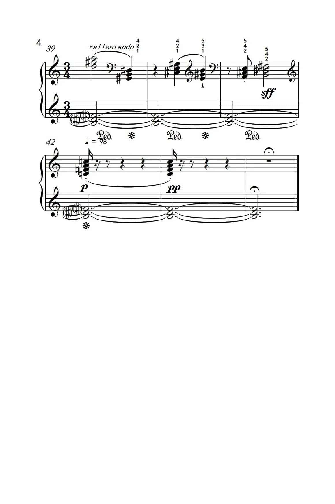 泛音（巴托克 小宇宙 钢琴教程 4）