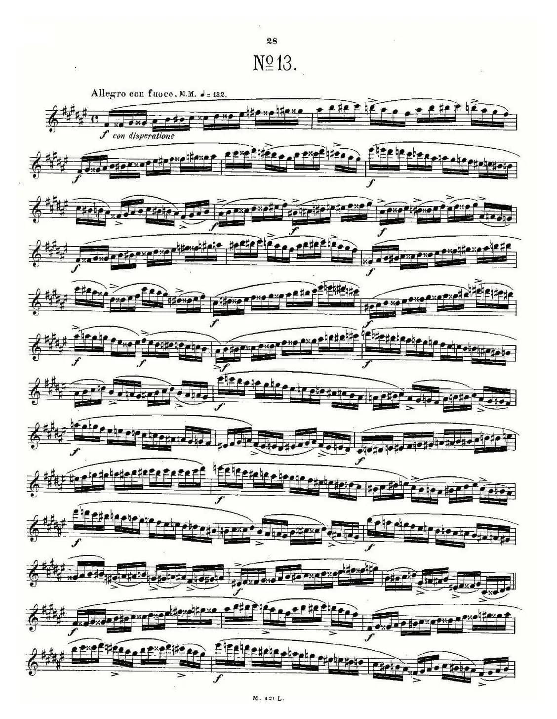 24首长笛练习曲 Op.15 之11—15