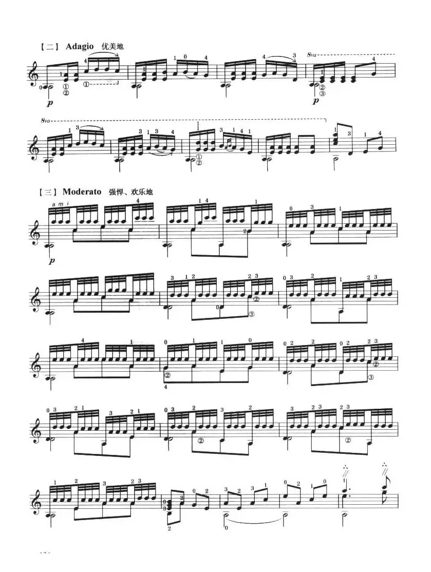 古典吉他考级八级中国乐曲（彝族舞曲）