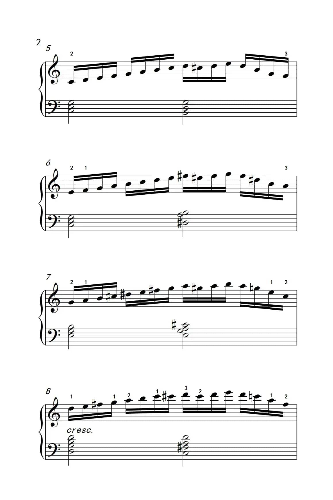 莫什科夫斯基 钢琴练习曲（第五首）