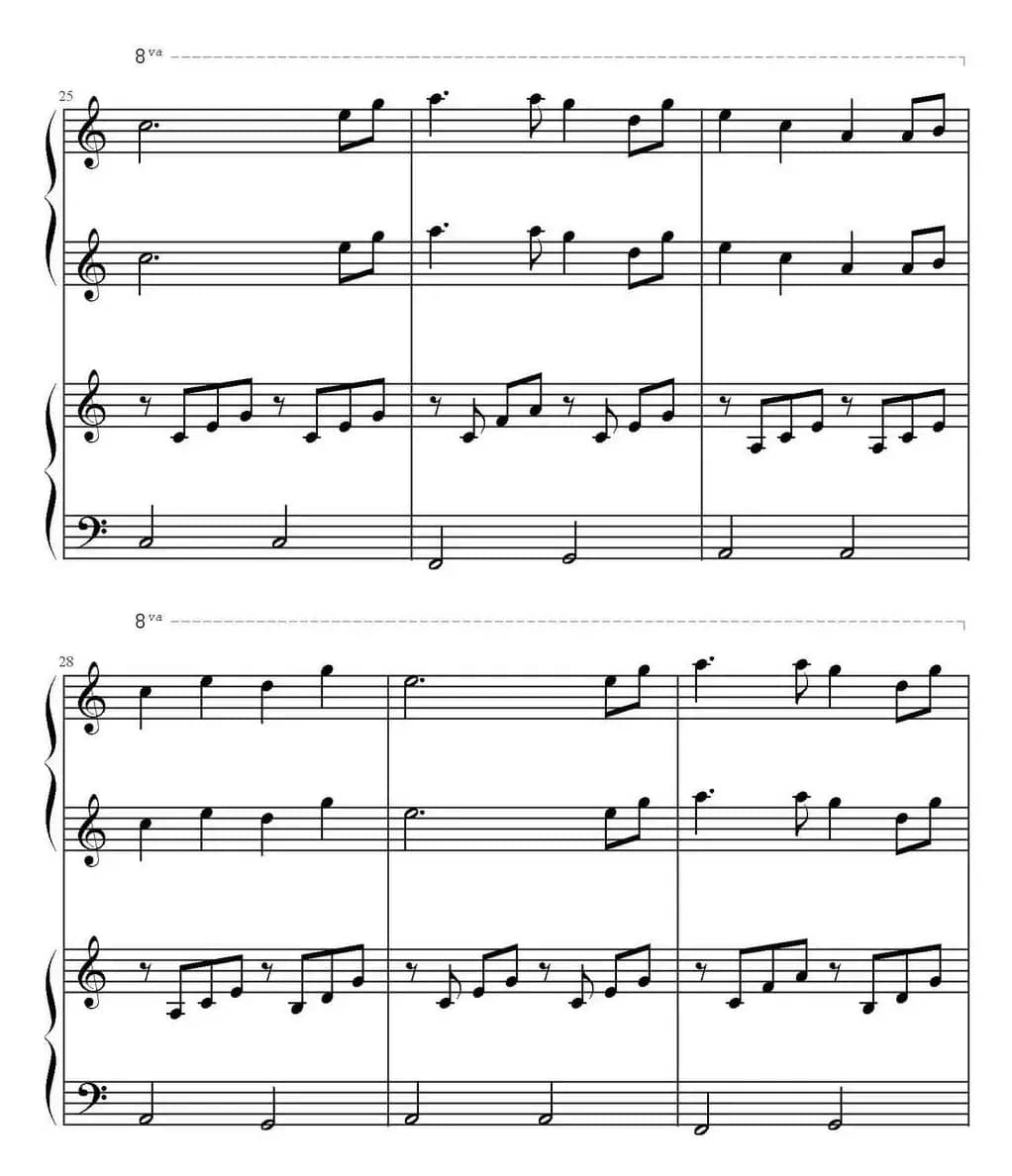 星月神话（四手联弹）