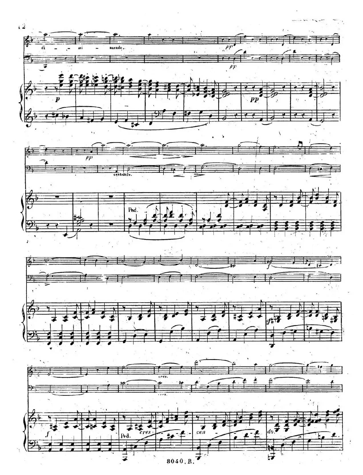 Piano Trio No.1 in d Minor Op.49（d小调第一钢琴三重奏·第一乐章）