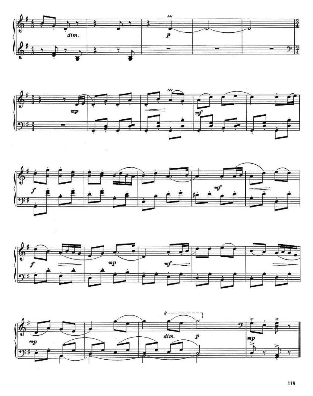 儿童组曲 快乐的节日（钢琴独奏）