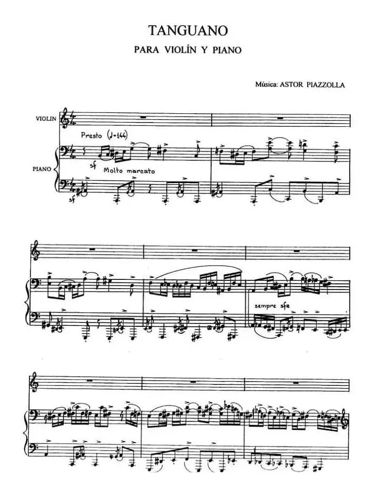TANGUANO（钢琴伴奏小提琴谱）