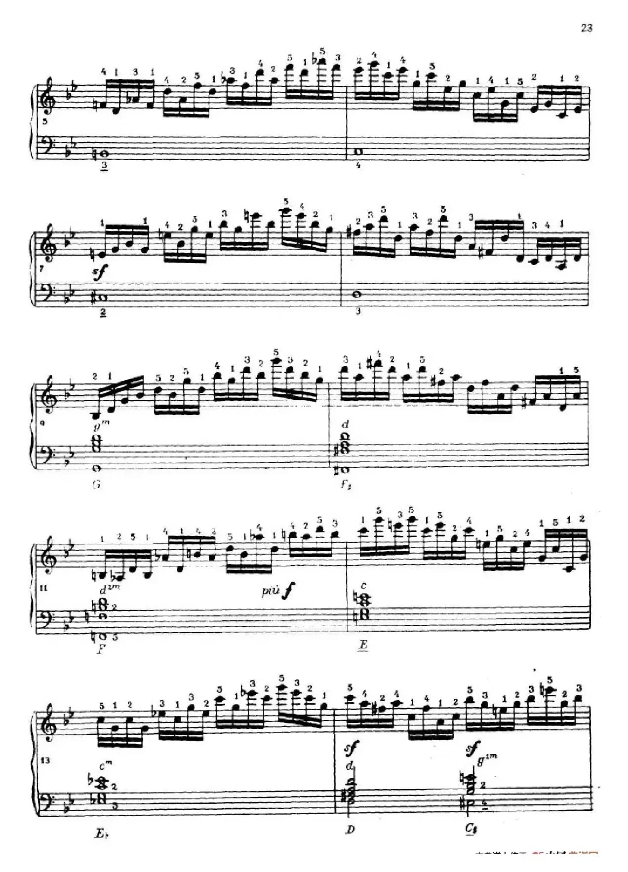 《车尔尼手风琴练习曲集》第Ⅳ册（第3——5首）