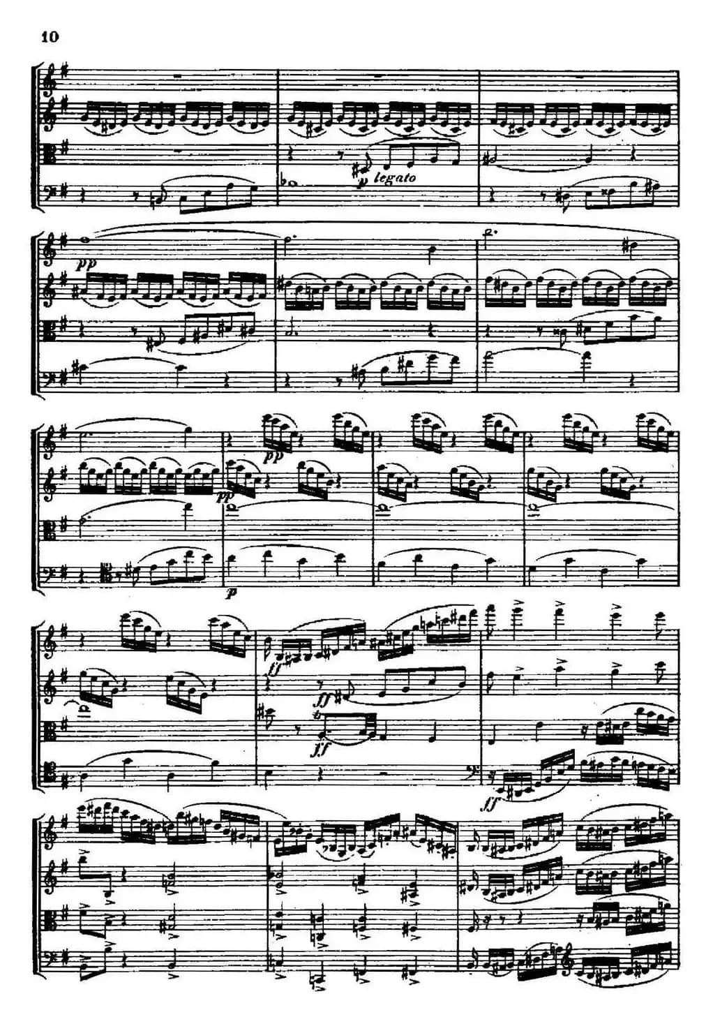 STREICHQUARTETT（E小调弦乐四重奏、I）