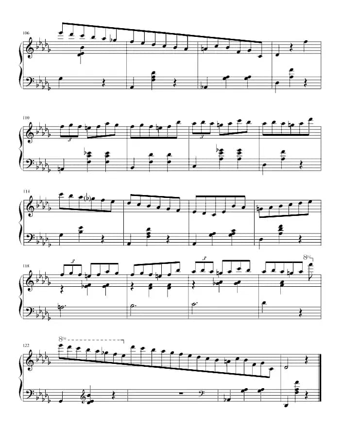 降D大调华丽圆舞曲（小狗圆舞曲）