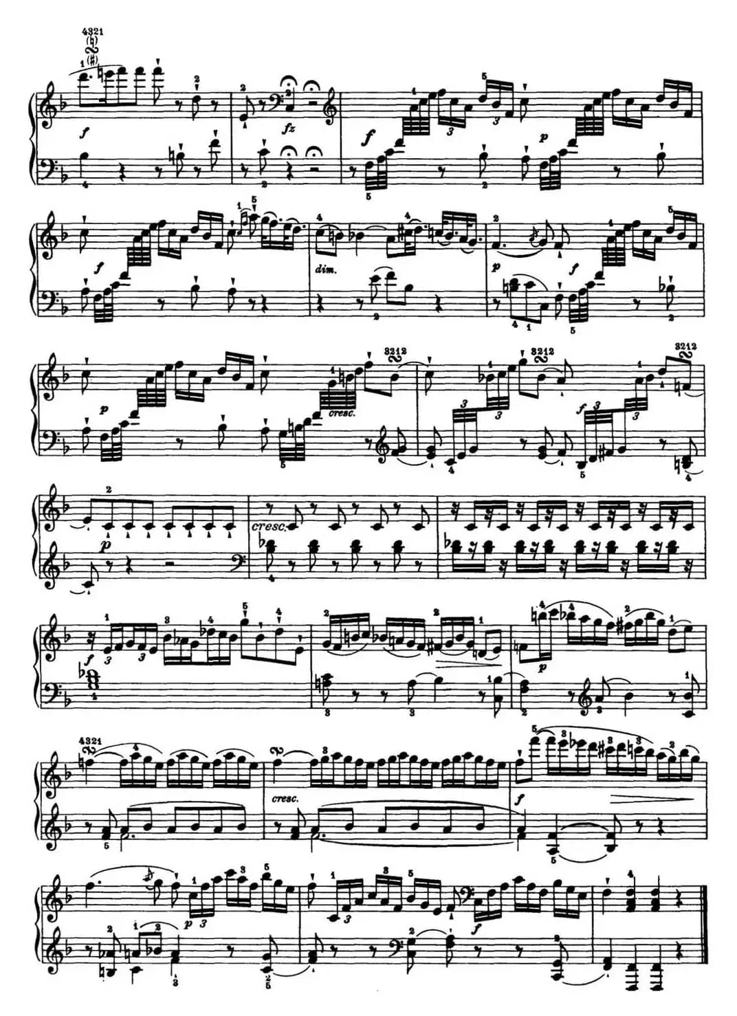 海顿 钢琴奏鸣曲 Hob XVI 29 in F major