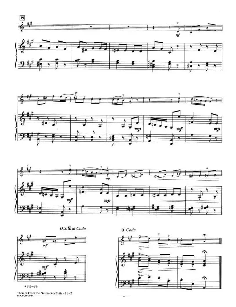 THE NUTCRACKER SUITE（钢琴伴奏谱）