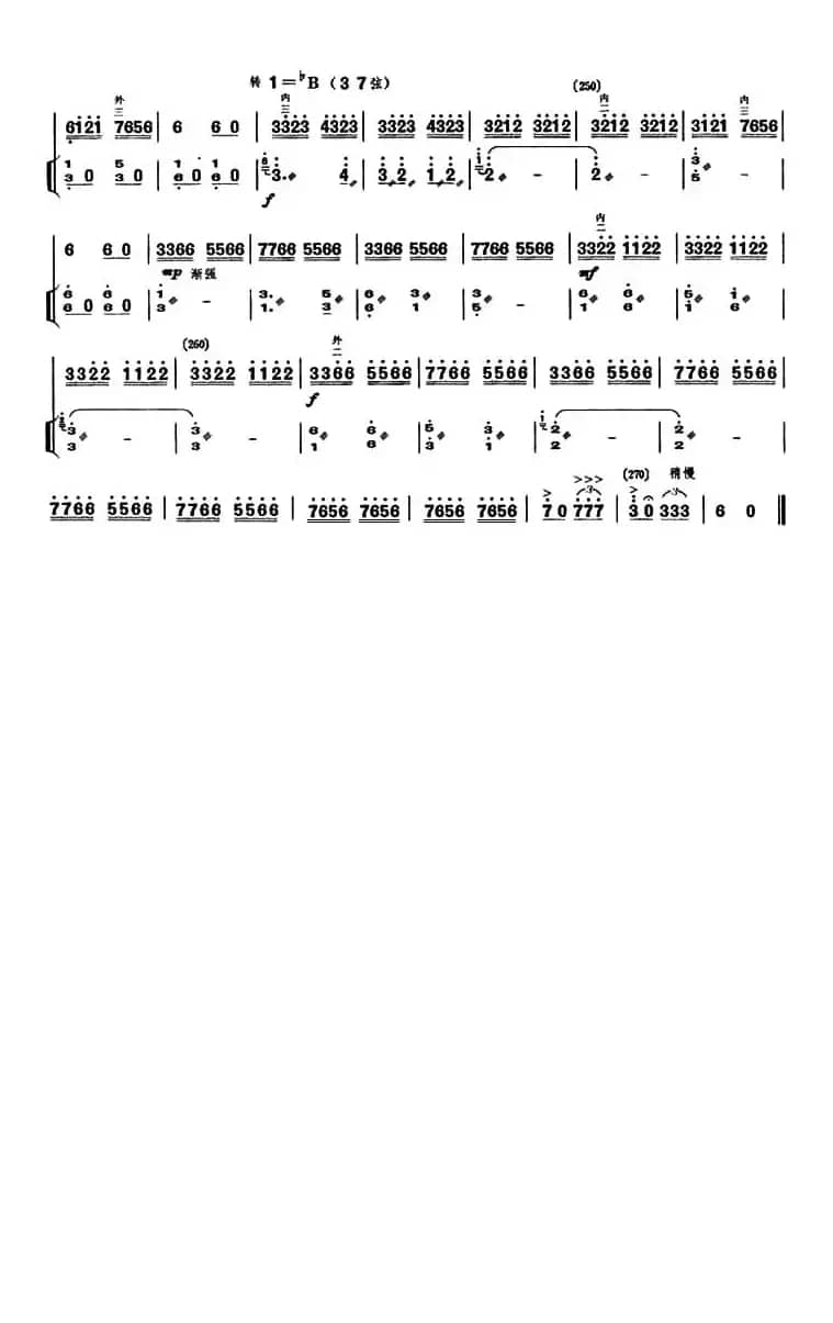 欢乐的彝家山寨（扬琴伴奏谱）