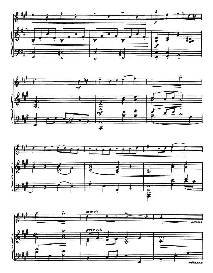 两首舞曲（布列舞曲、小步舞曲、小提琴+钢琴伴奏）