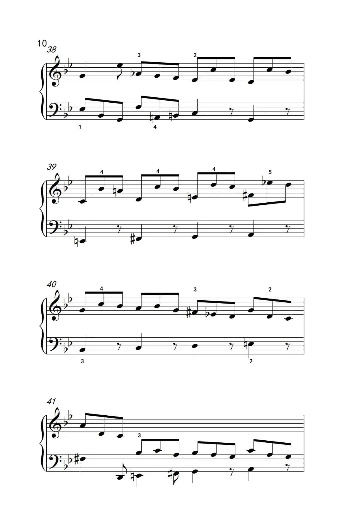 第九级1.吉格舞曲 选自《英国组曲》第三套（中央音乐学院 钢琴（业余）考级教程 7-9级）