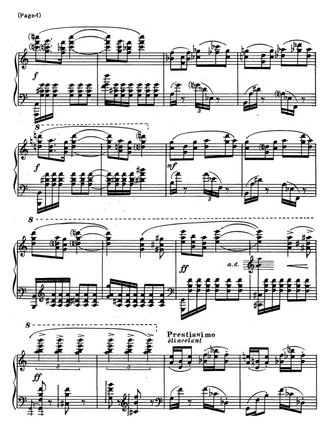 斯克里亚宾3首钢琴练习曲 Op65（No.3）