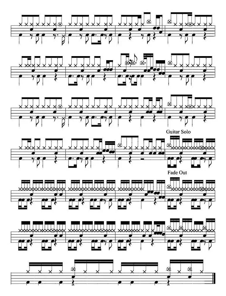 爵士鼓谱：Beyond - 真的爱你