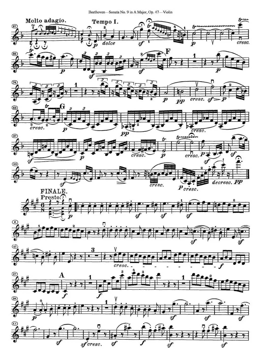 Violin Sonata No.9 in A Major Op.47