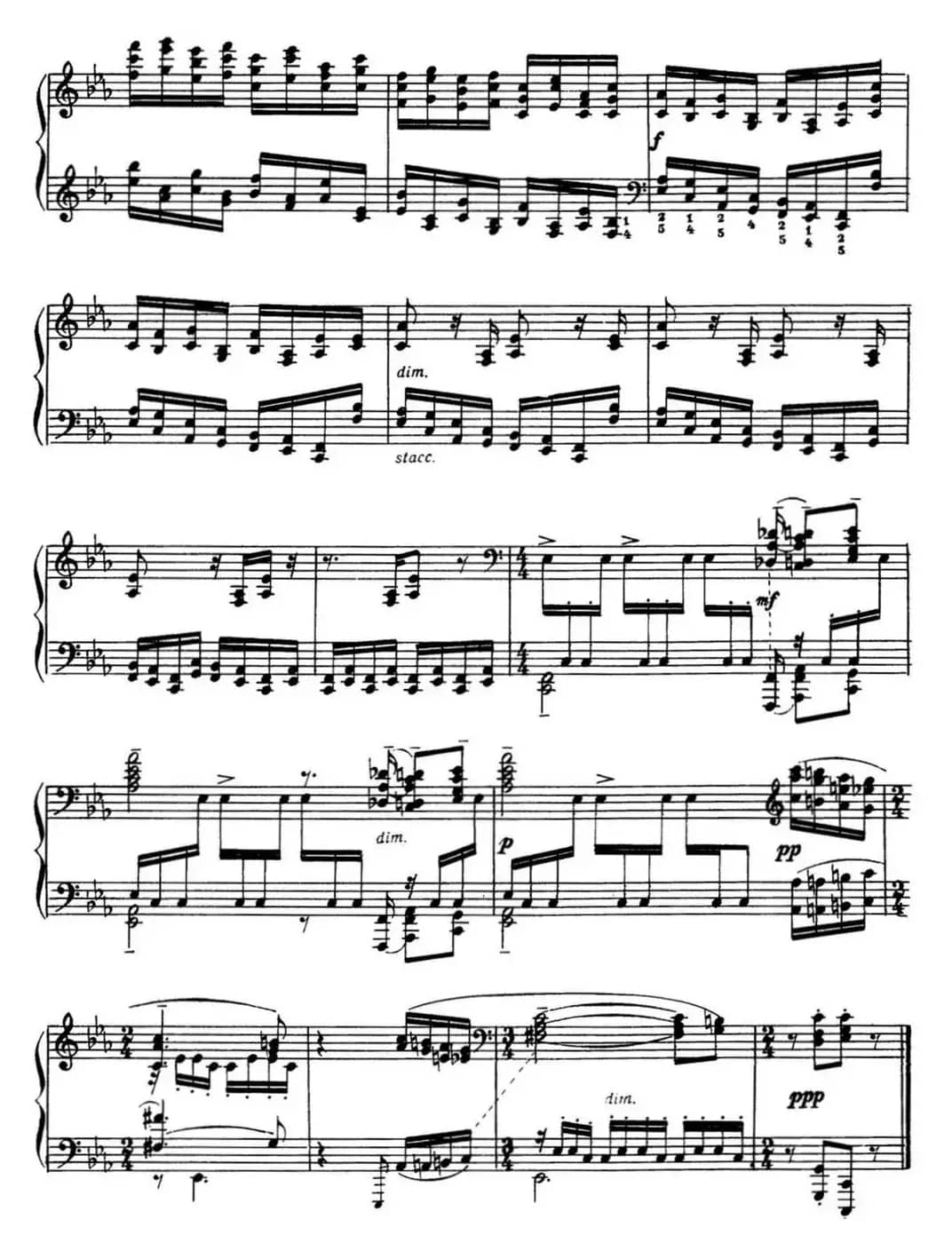 拉赫玛尼诺夫 音画练习曲15或16 Etudes tableaux Op.39 No.7