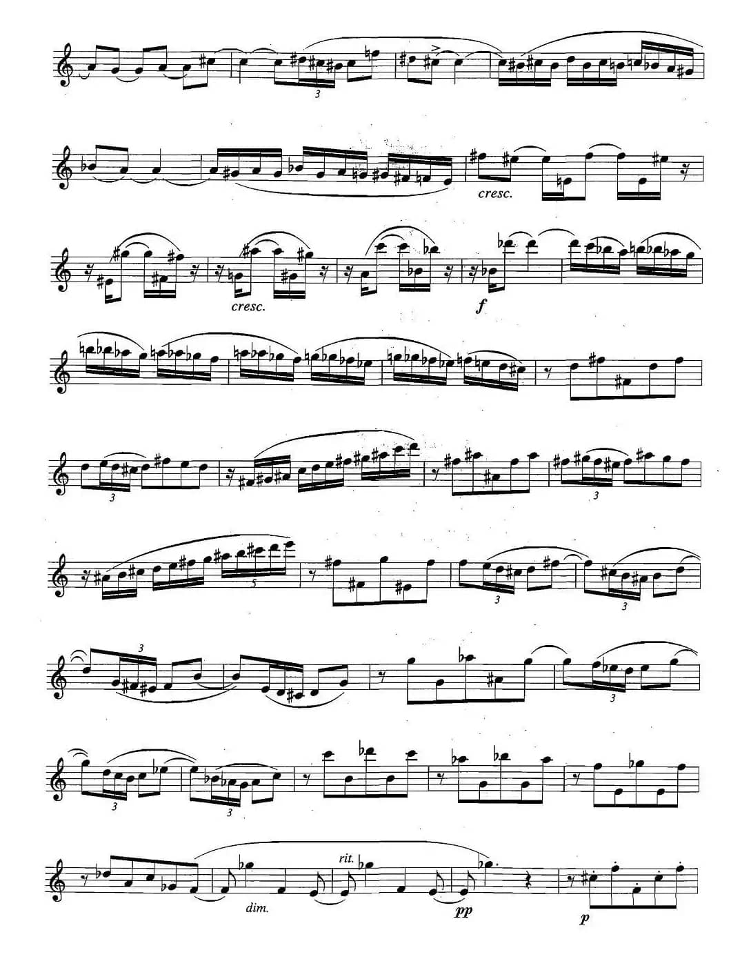 萨克斯练习曲合集（5—32）节拍与音型转换练习