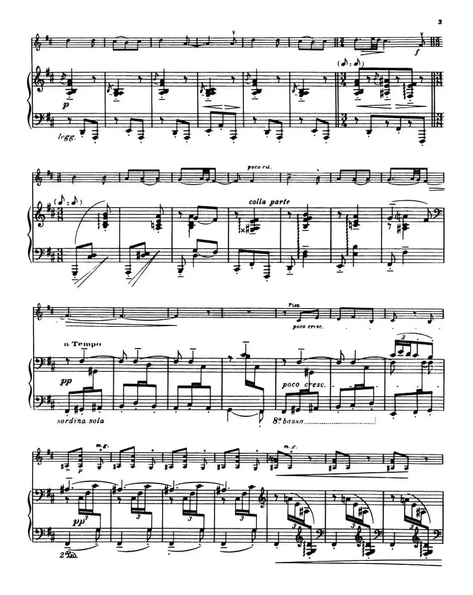 Suite of Spanish Folksongs:1、EL PANO MORUNO（小提琴+钢琴伴奏）