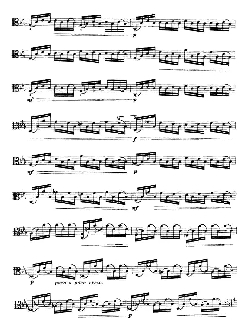 G大调音乐会练习曲（中提琴）