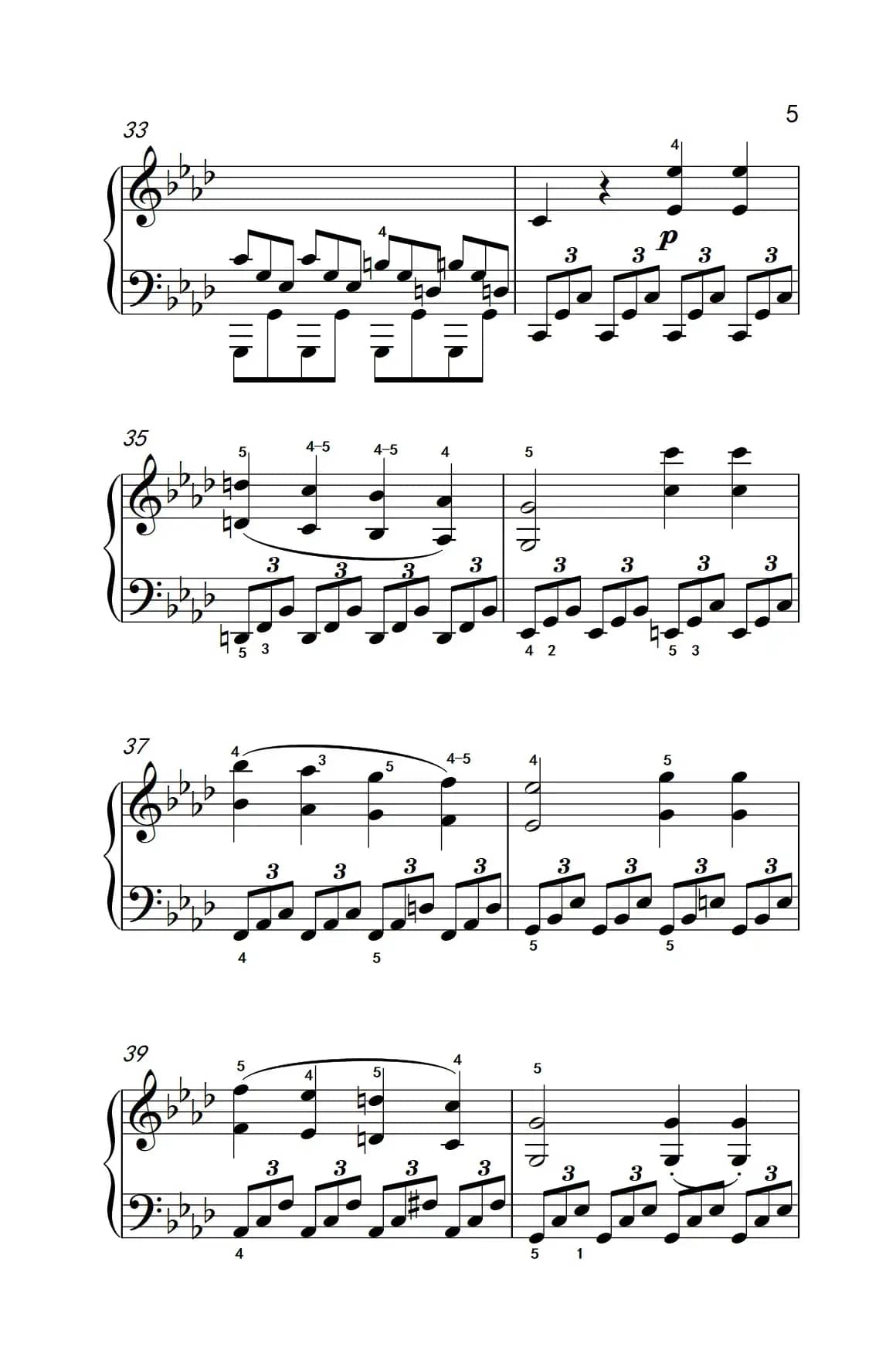 奏鸣曲 Opus 2 Nr.1 第四乐章（贝多芬奏鸣曲集 1）