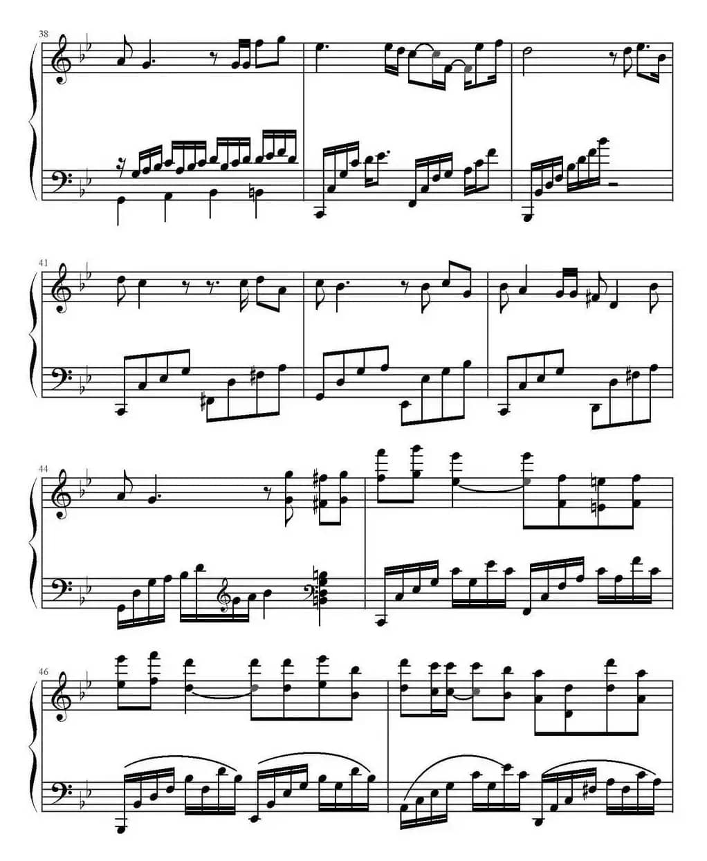 是否爱过我（电视剧《像雾像雨又像风》主题曲、弹琴吧制谱版）