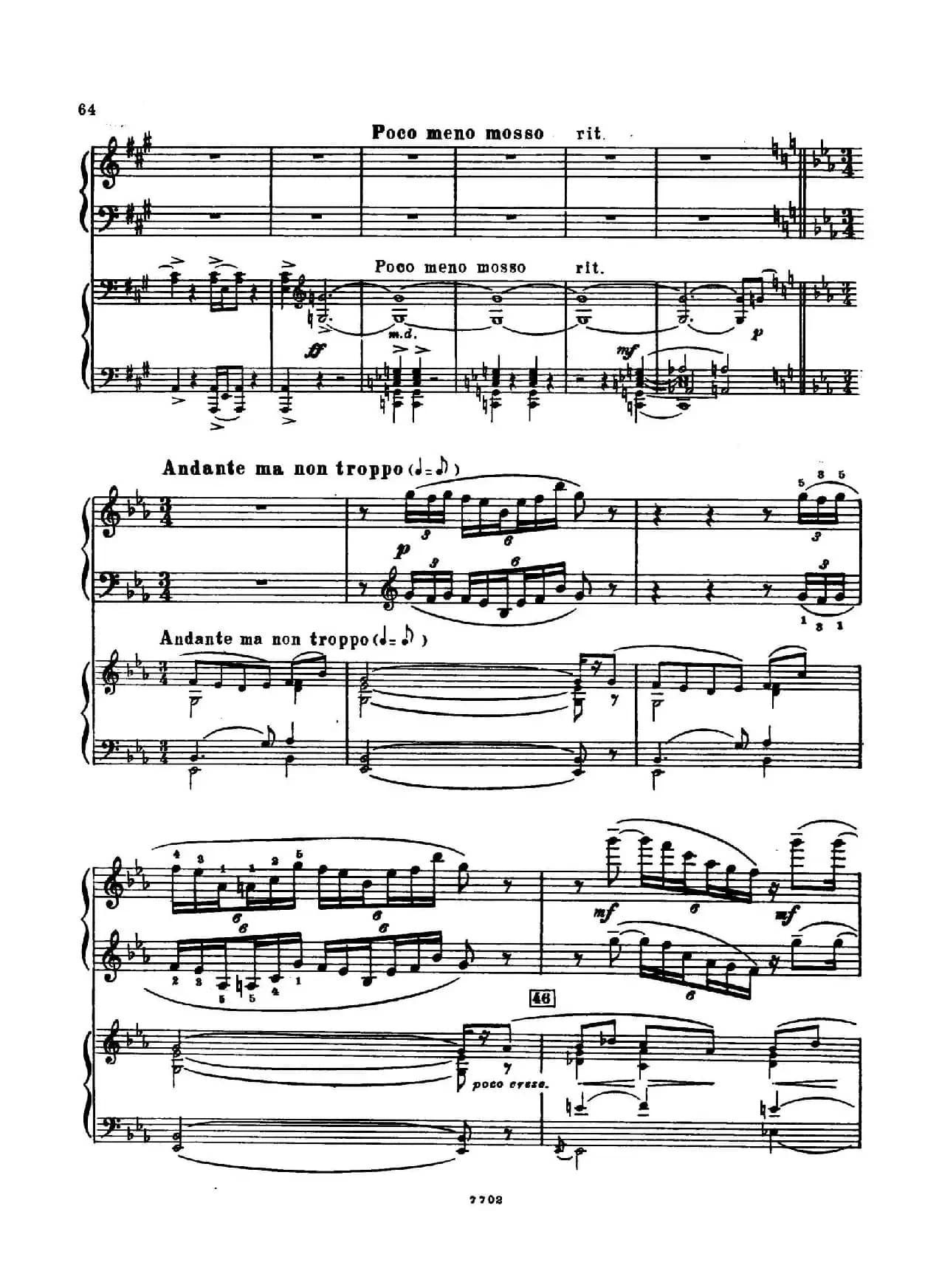 升f小调第一钢琴协奏曲 Op.1（双钢琴版）