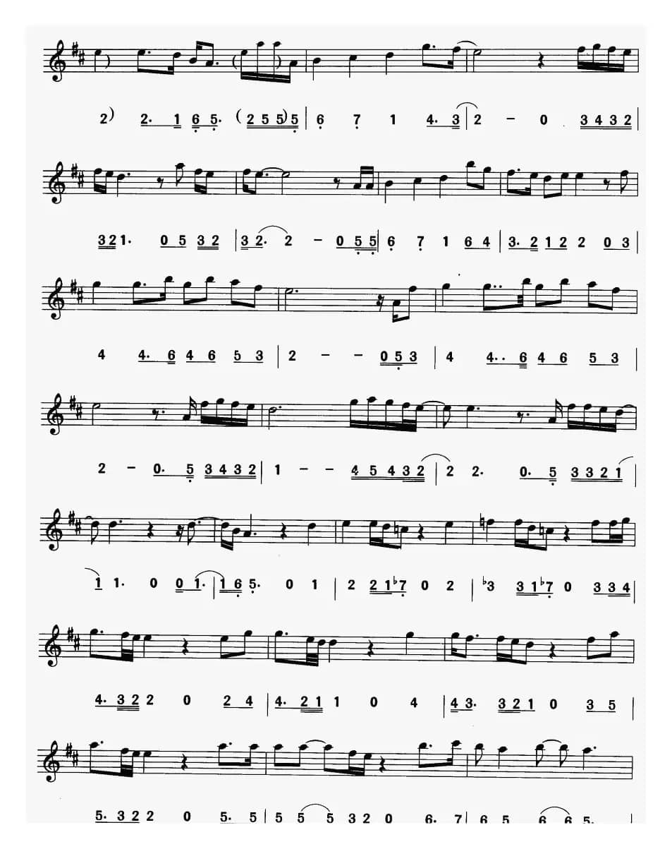 一切为了你（电影《侠盗罗宾汉》主题曲）（线简谱对照版）