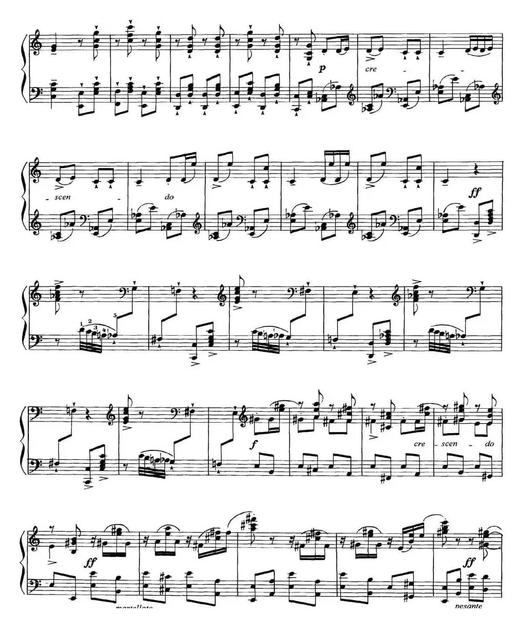 柴可夫斯基18首钢琴小品Op.72（18.Scene dansante(invitation au trepak)）