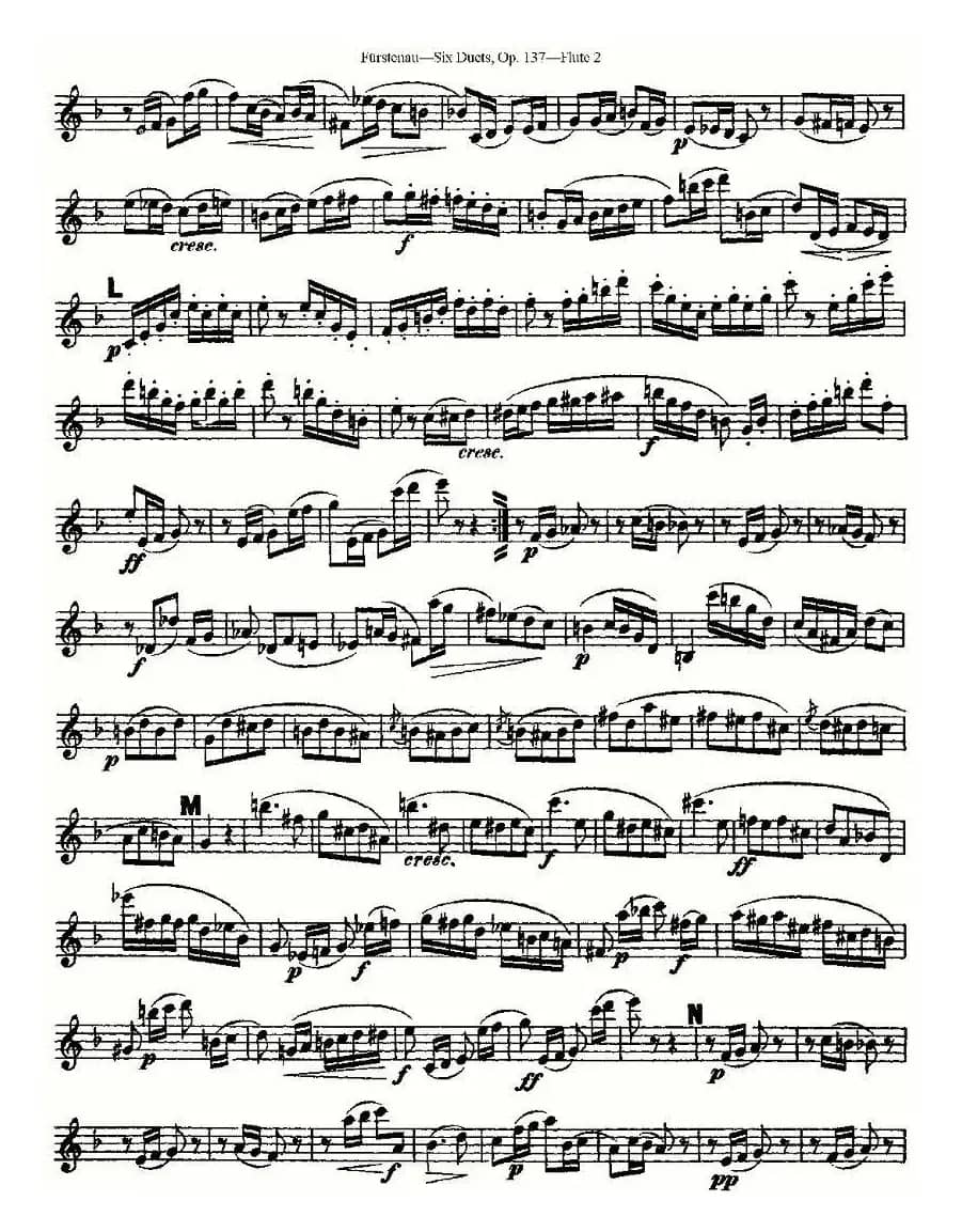 Six Duets, Op.137 之三（二重奏 六首作品 137号）