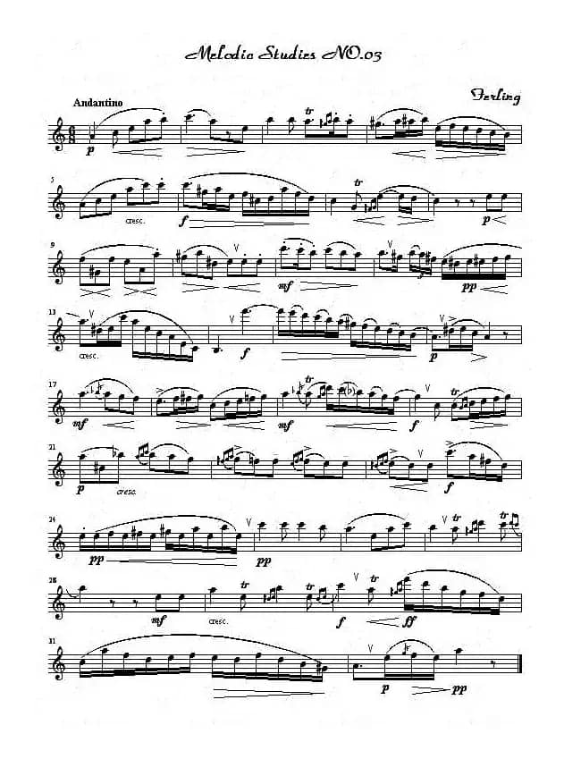 四十八首旋律练习曲之三