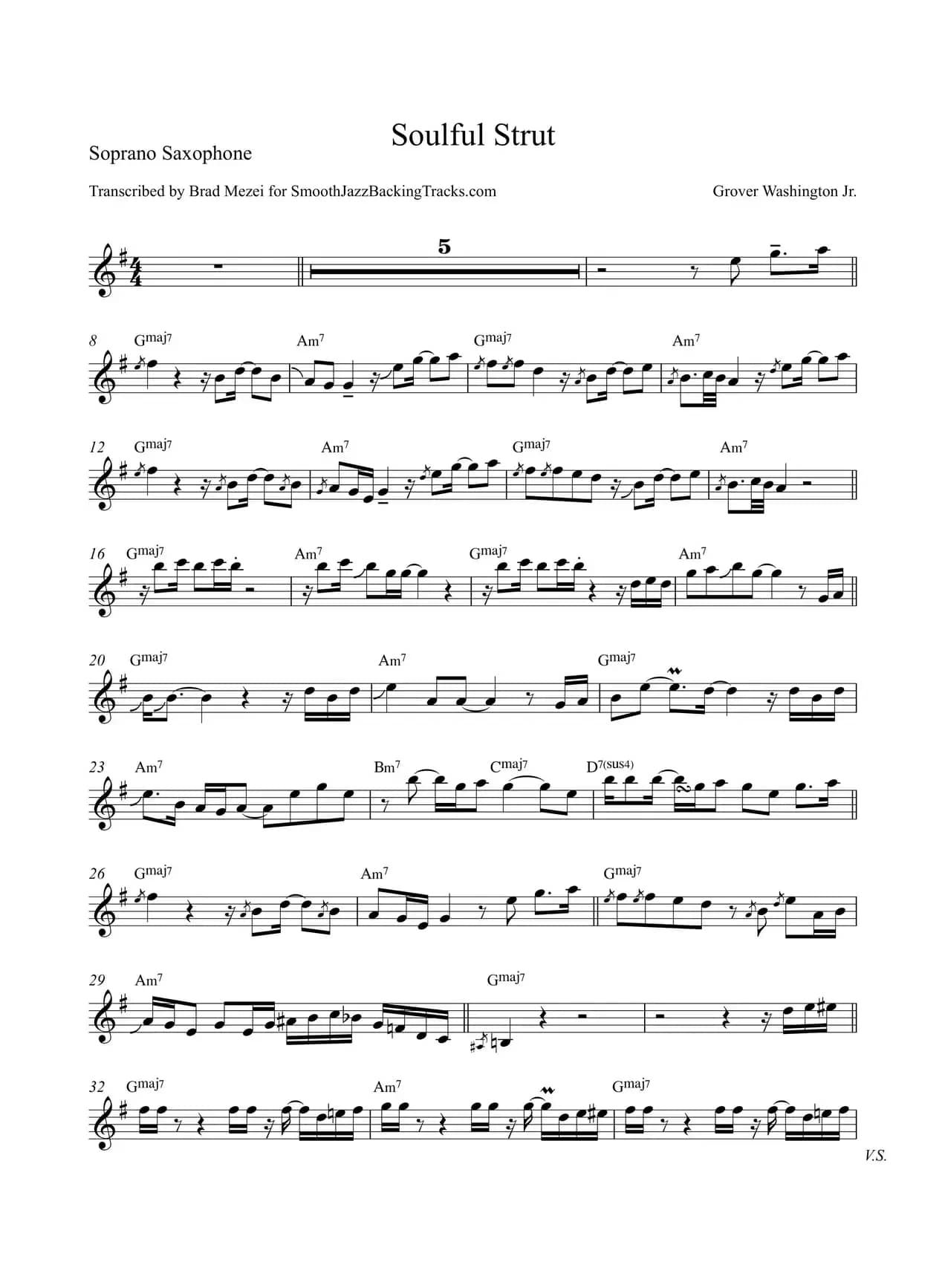 Soulful Strut（高音萨克斯）