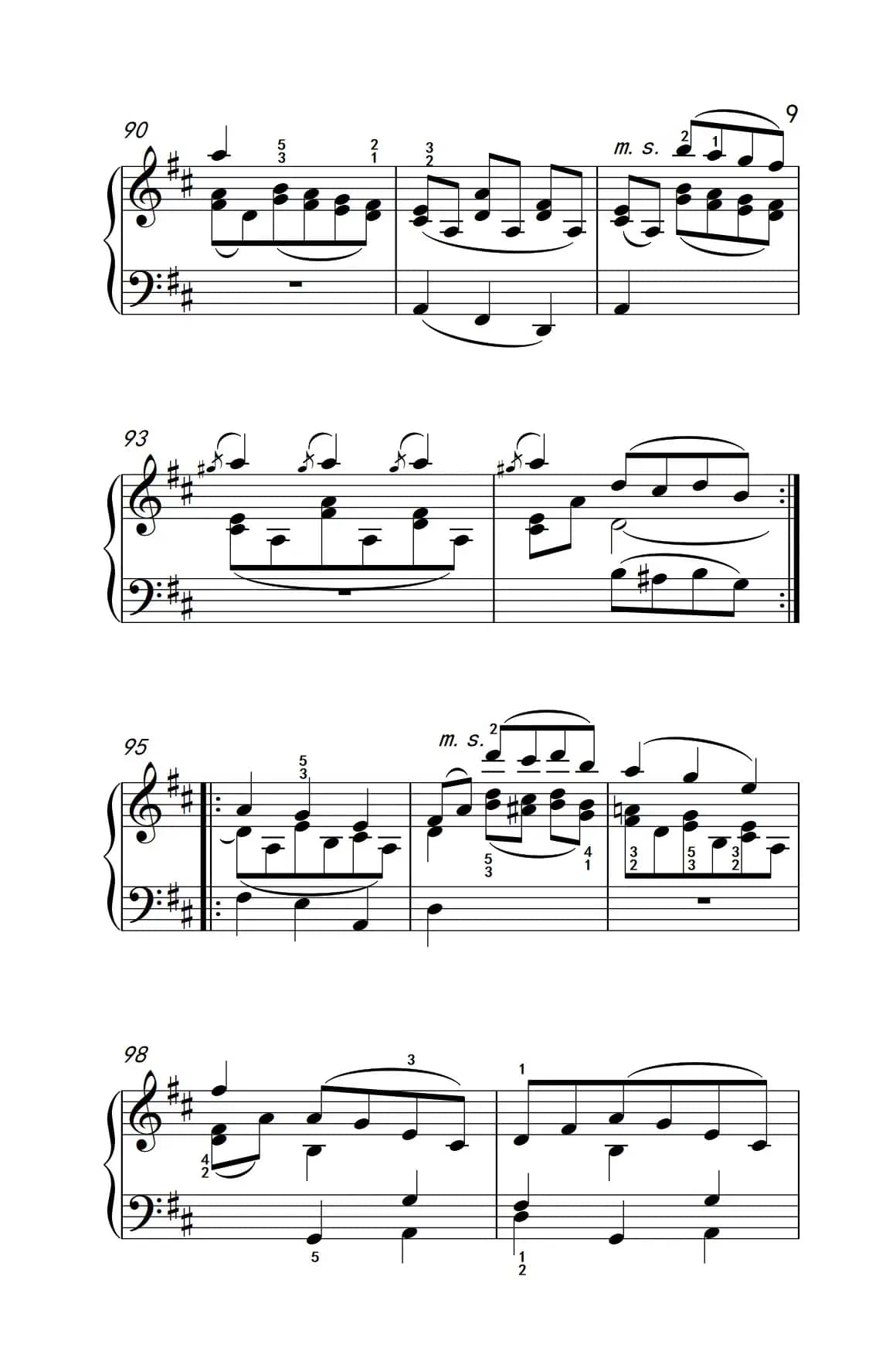 A大调钢琴奏鸣曲（小步舞曲）