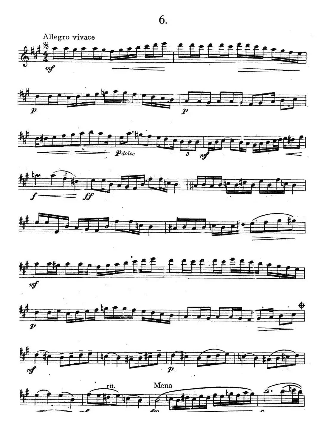 奇特克-萨克斯练习曲之六（ETUDY PRO SAXOPHON - FR ZITRK.op.3）