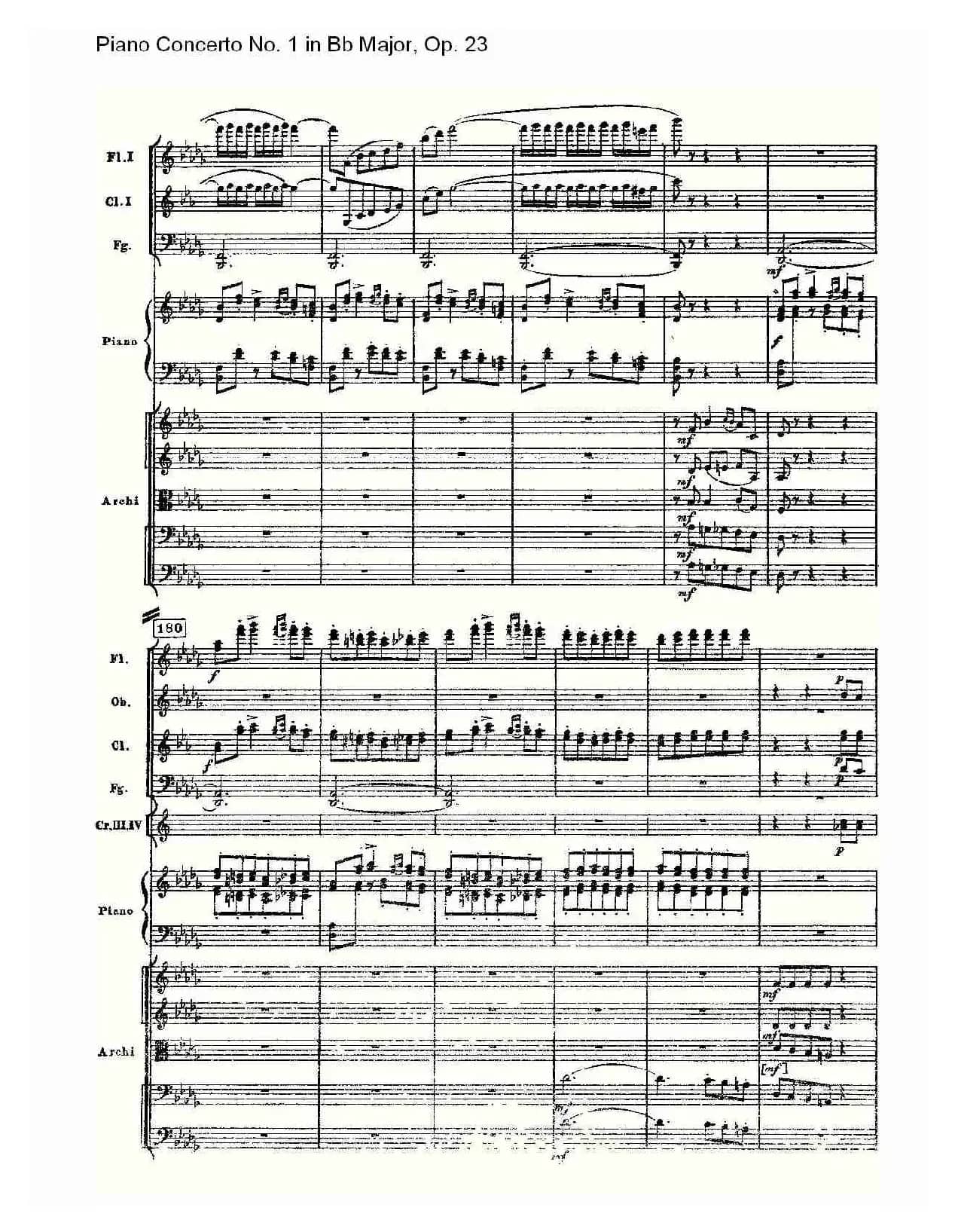 Bb大调第一钢琴协奏曲,Op.23第三乐章（一）