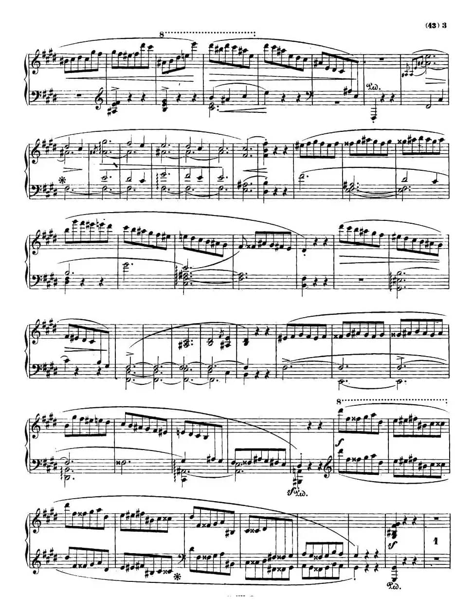 E大调钢琴谐谑曲Op.54(第四号)