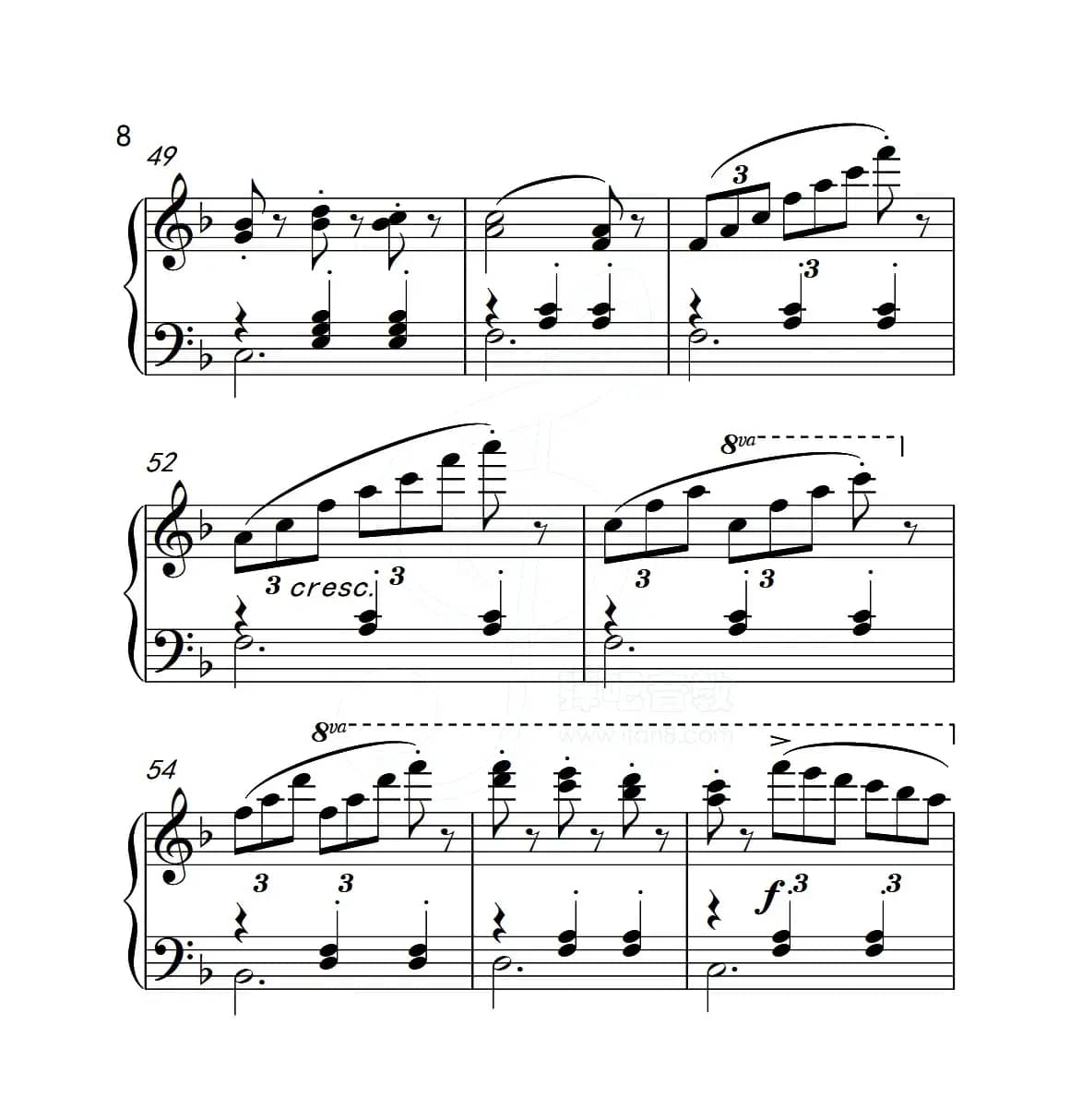 第五级B组 练习曲（中国音乐学院钢琴考级作品1~6级）