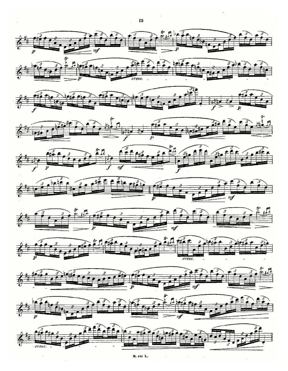 24首长笛练习曲 Op.15 之6—10