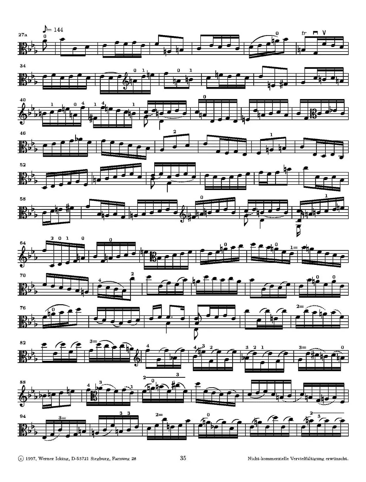 巴赫《无伴奏组曲》Ⅴ（中提琴）