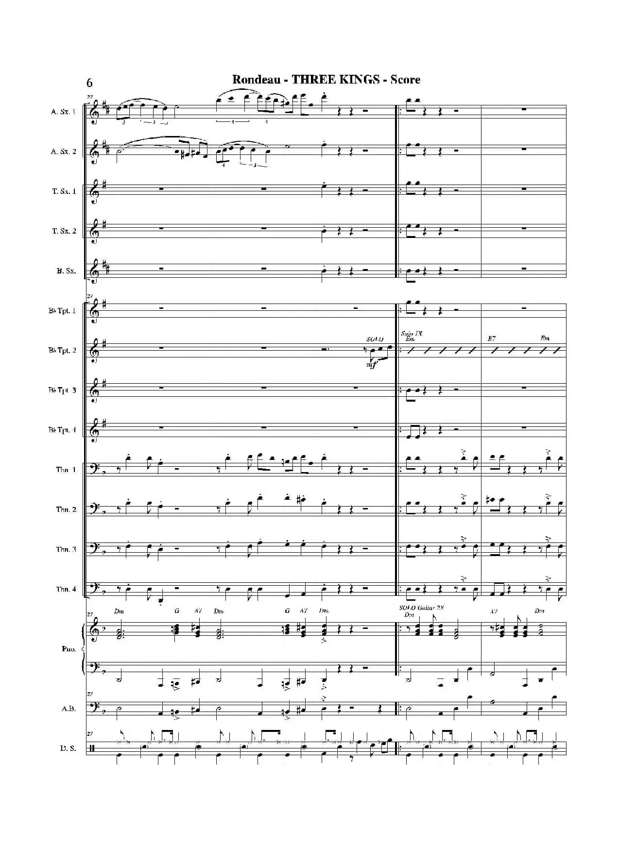 THREE KINGS（总谱）