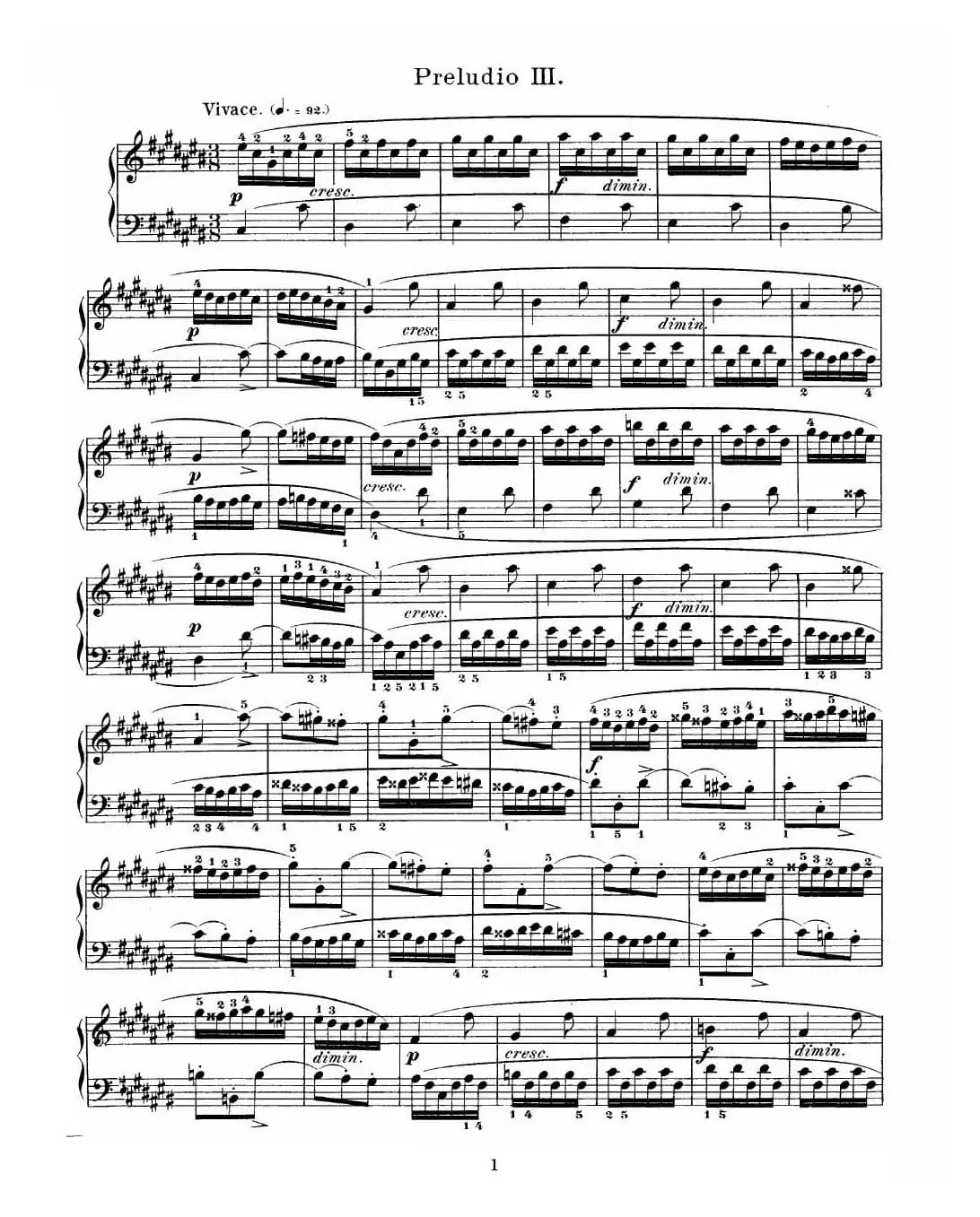 巴赫《平均律钢琴曲集》（Prelude & Fugue-3）