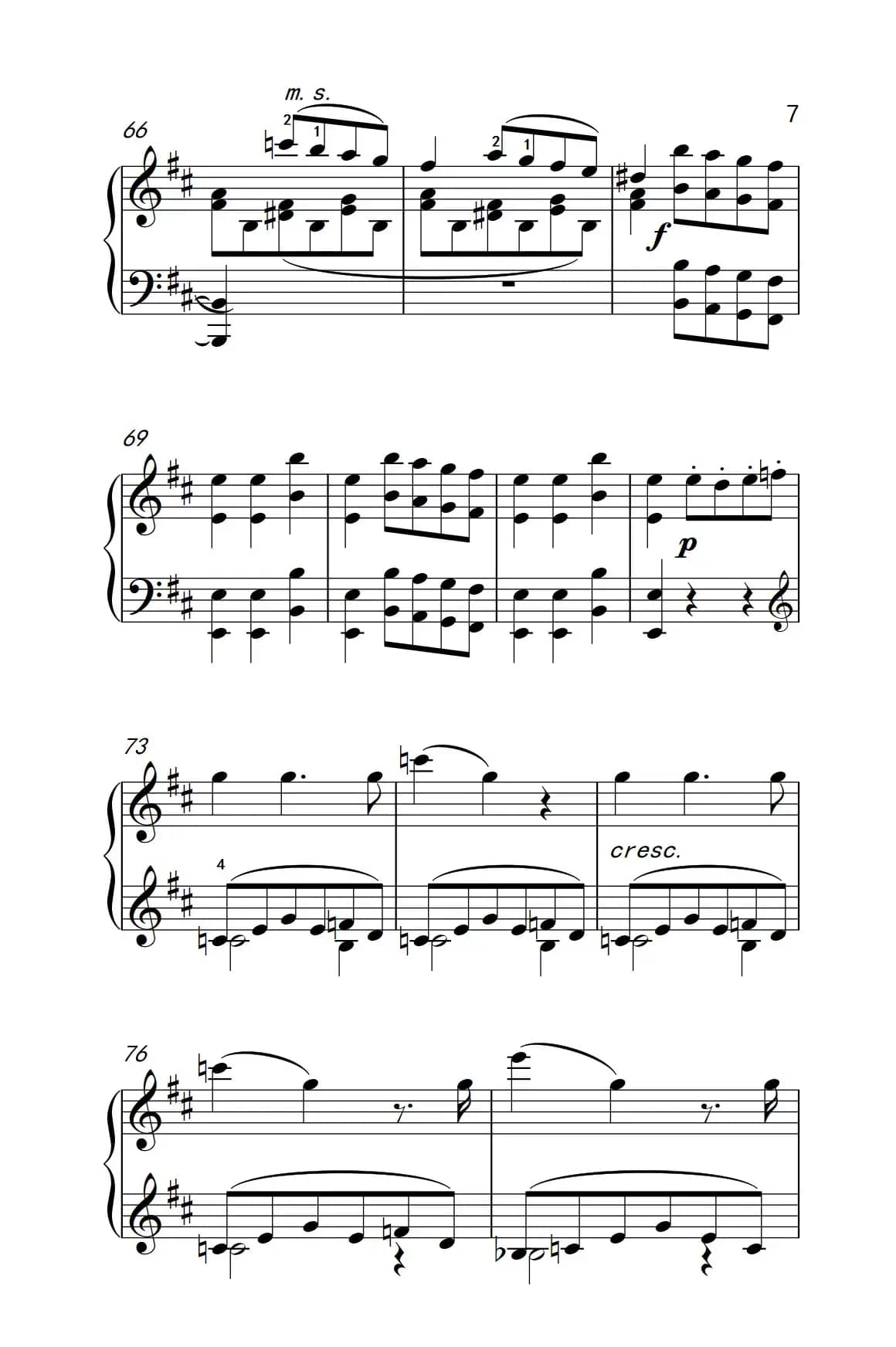 A大调钢琴奏鸣曲（小步舞曲）