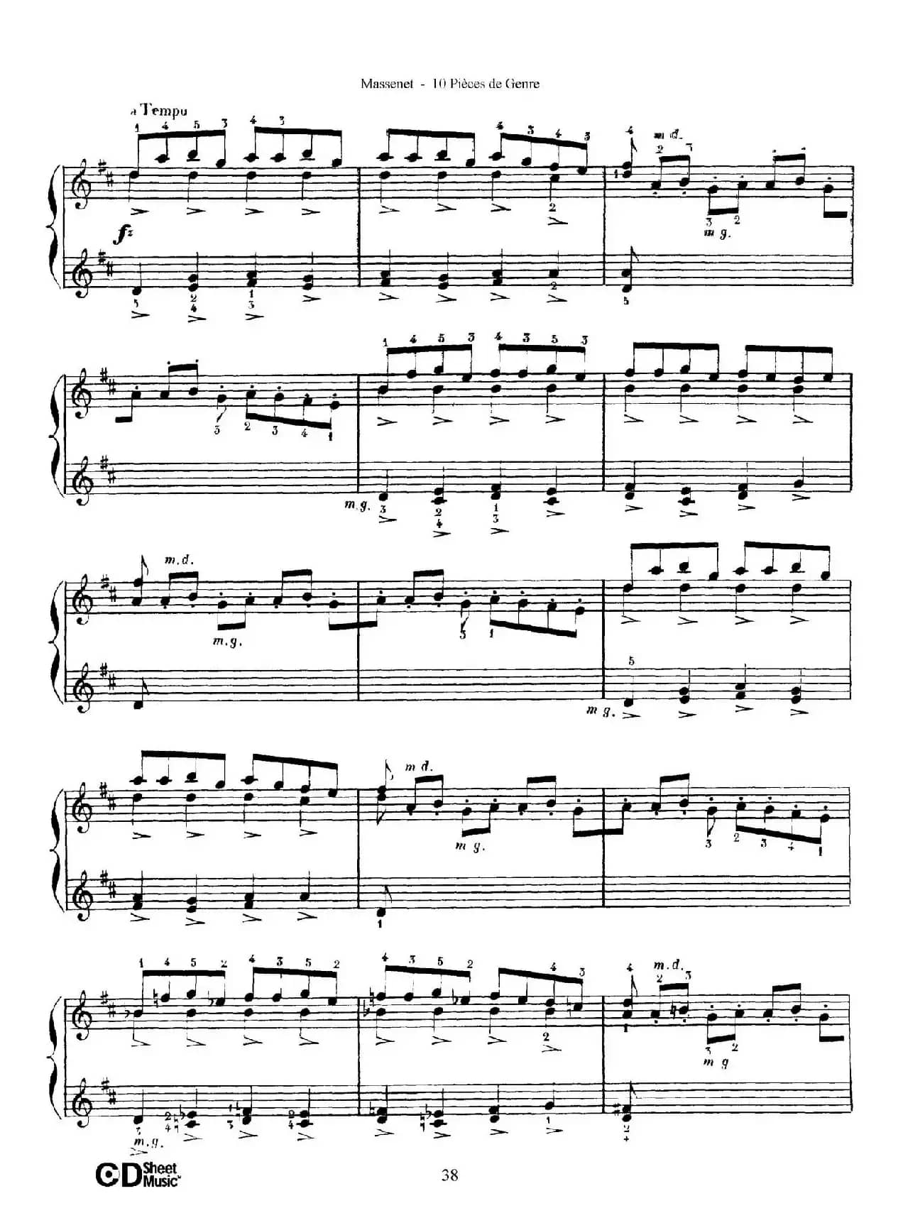 Dix Pièces de Genre Op.10(10首个性小品·Ⅹ)