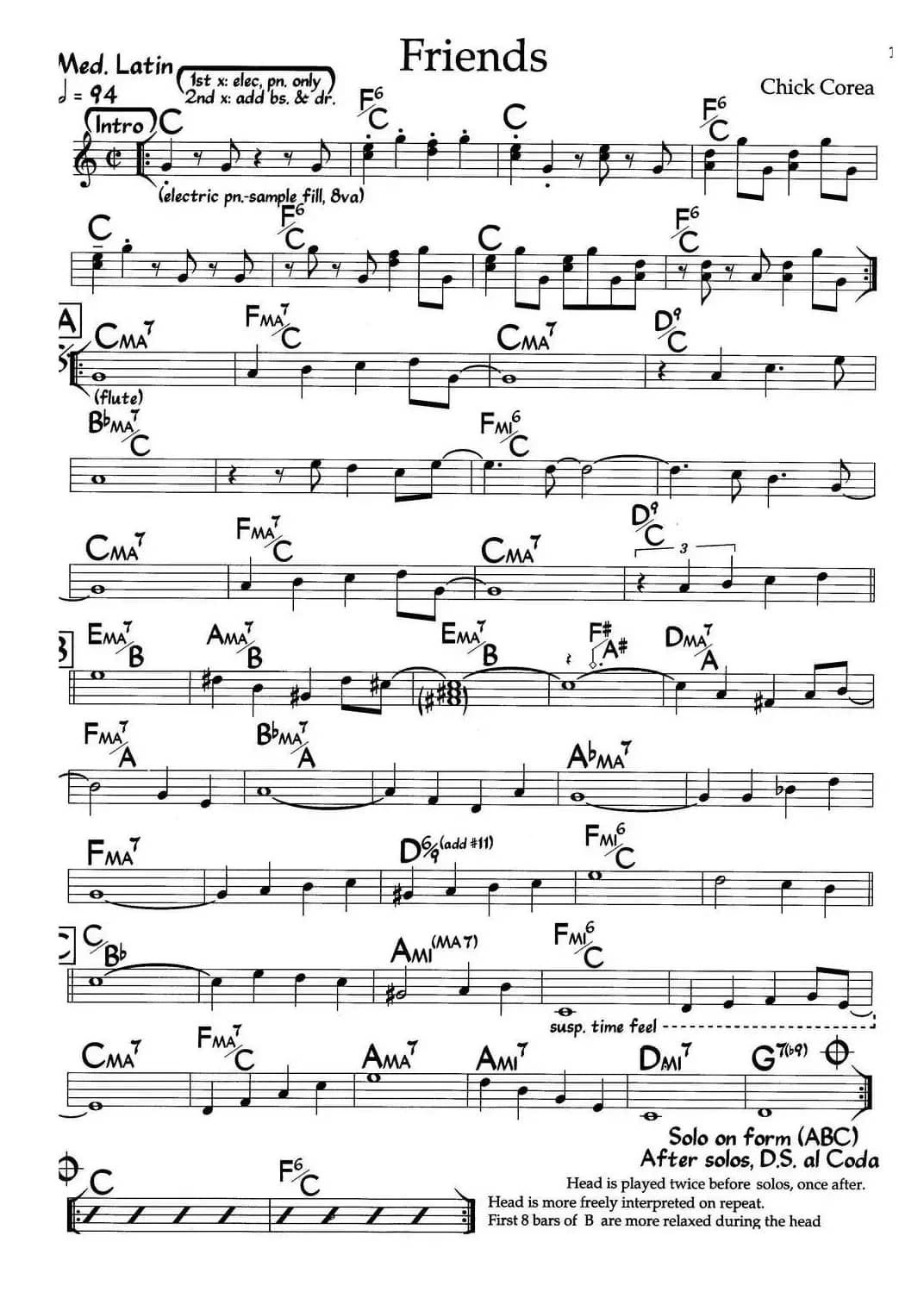 Friends（朋友）（爵士钢琴曲）