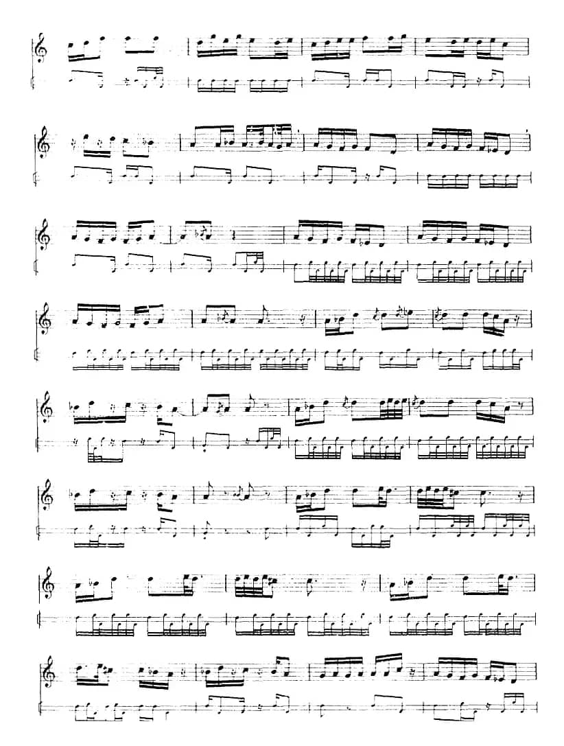 十二木卡姆：Ⅲ 木夏乌热克木卡姆 156——164（主旋律谱）