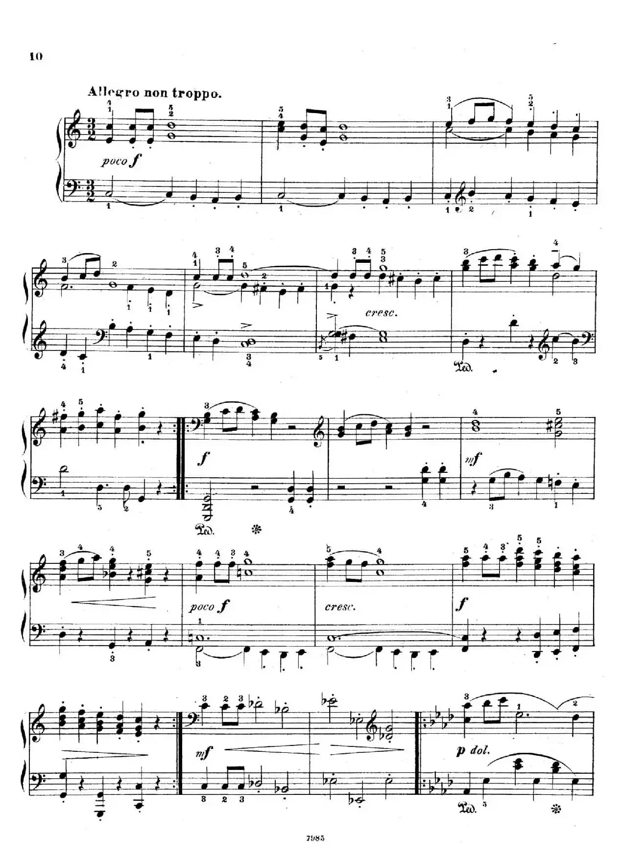 Five Sonatinas Op.70（5首钢琴小奏鸣曲·1）